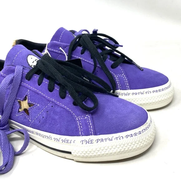 Converse One Star Pro Sean Pablo Suede Low Skate Shoes Lilac Men's Size A04371C - Picture 4 of 11